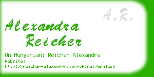 alexandra reicher business card